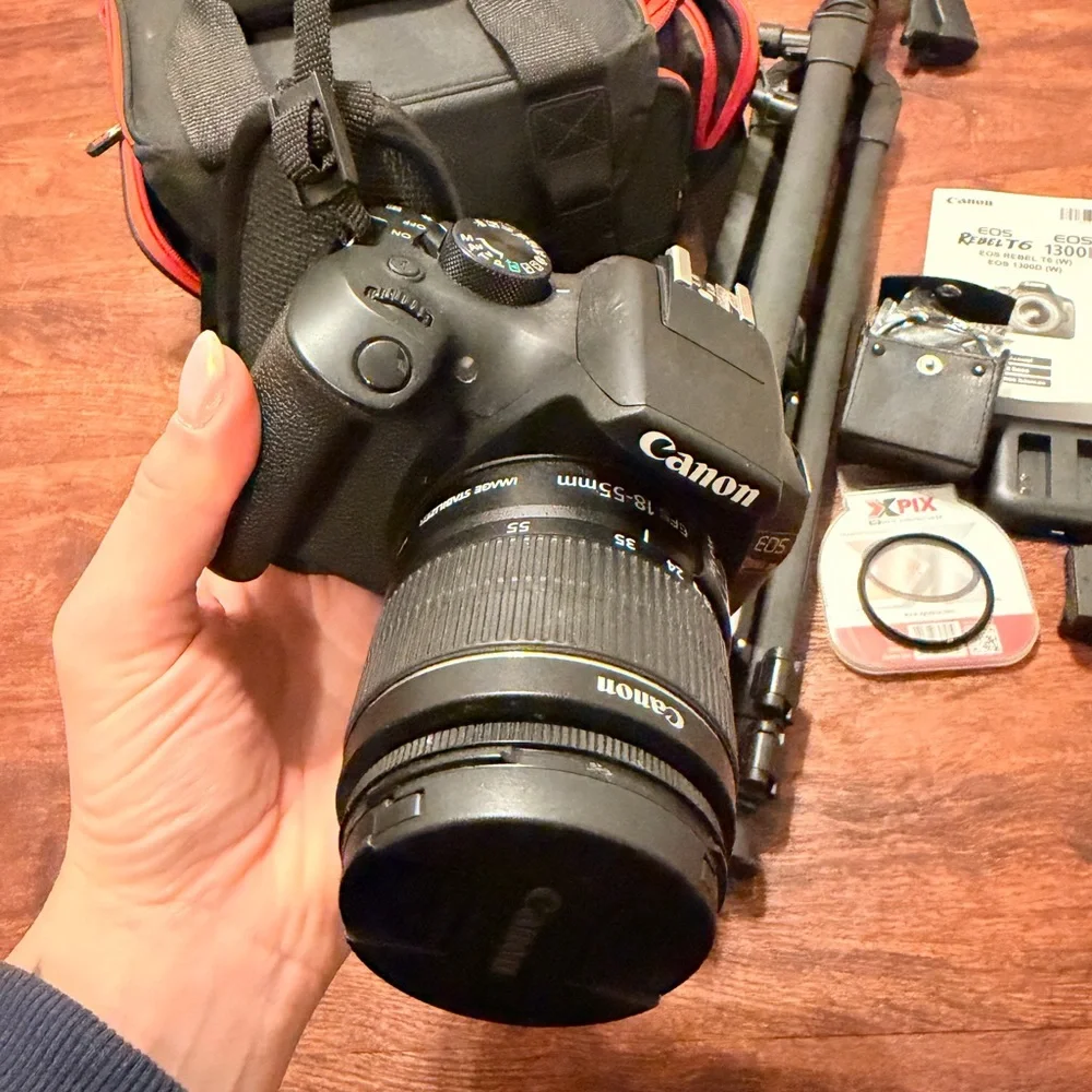 Canon Black Rebel T6 Camera Set with Accessories